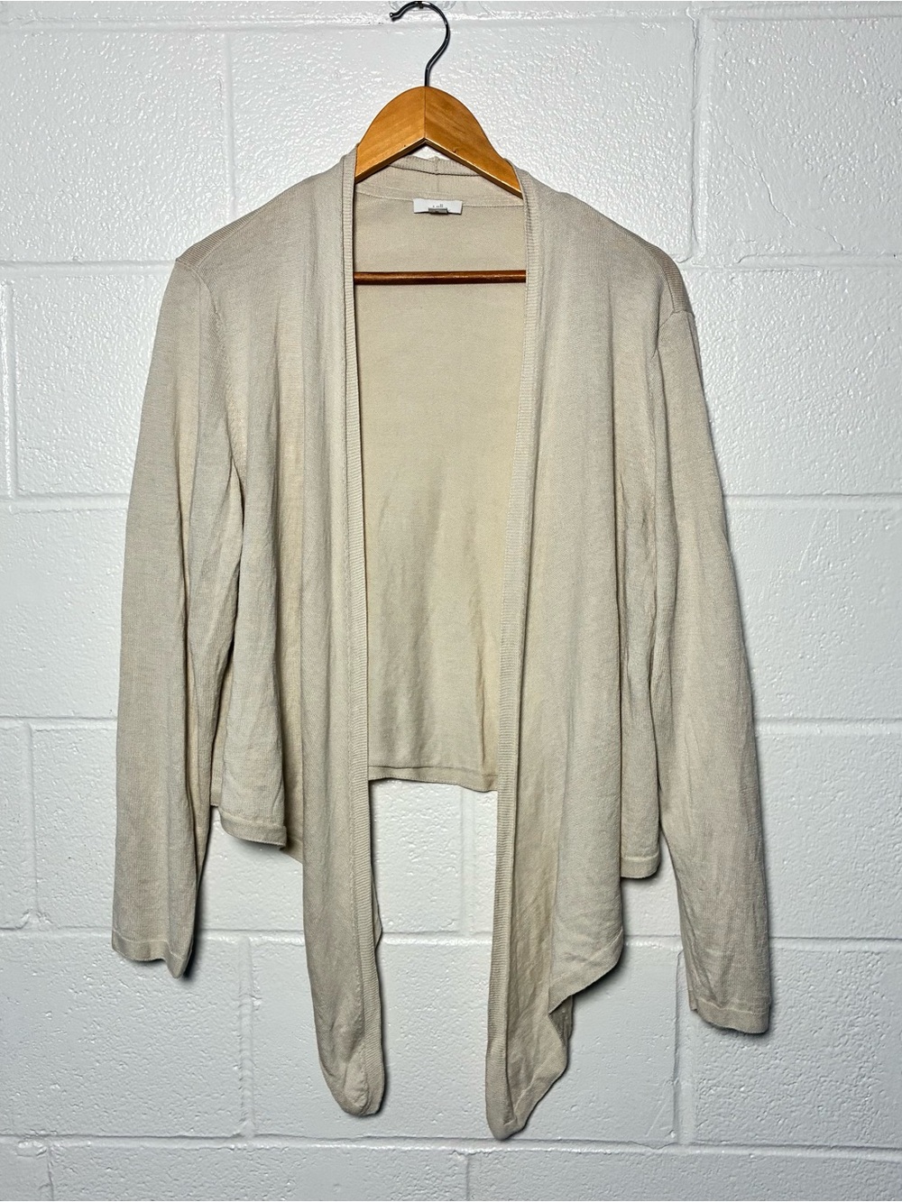 J Jill linen modal rayon cotton blend drape cardigan